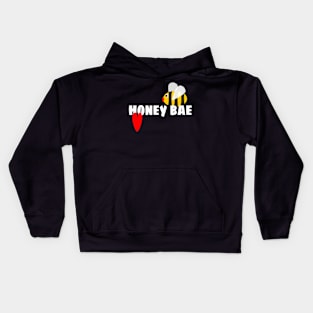 Valentine's gift for your Bae. " Honey Bae" Kids Hoodie